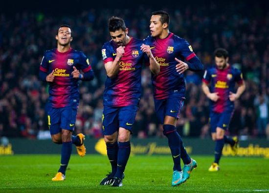 包含巴萨豪取十连胜，稳坐榜首位置的词条